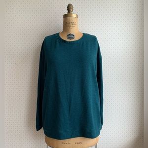 Orvis Dropped Shoulder Crewneck Pullover Fleece Sweatshirt sz XXL TP1